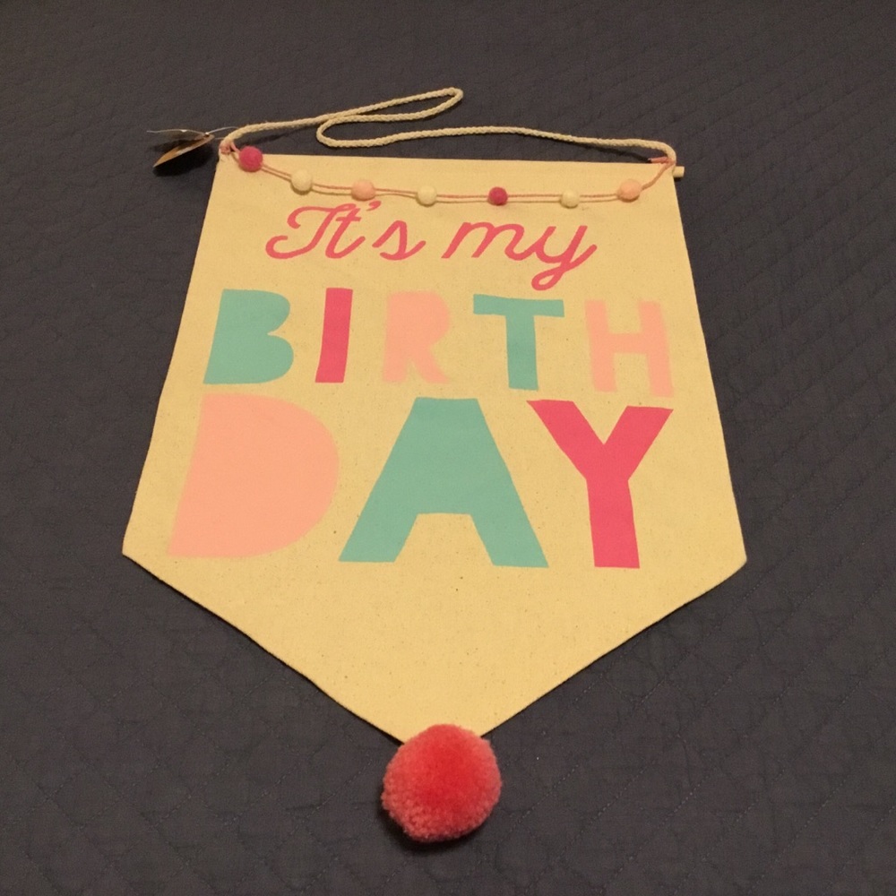 NEW mudpie Birthday Banner